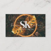 Beauty Salon Neon Abstrakte Frau Moderne Visitenkarte (Vorderseite)