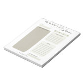 Beauty Salon Notepad Notizblock (Rotiert)