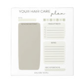Beauty Salon Notepad Notizblock (Vorderseite)