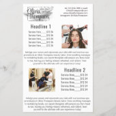 Beauty Salon Pearl Silver Calendar Flyer (Hinten)