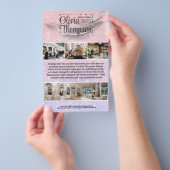Beauty Salon Pearl Silver Calendar Flyer (Handgriff)