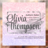 Beauty Salon Pearl Silver Fensteraufkleber (Blatt 2)