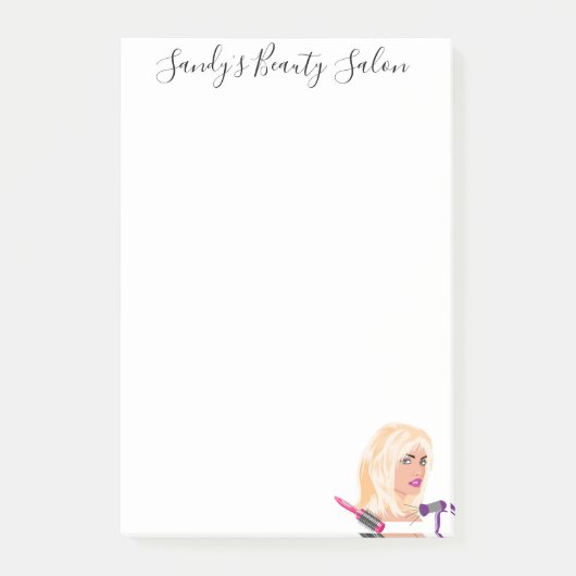 Beauty Salon Post-it Klebezettel (Vorderseite)