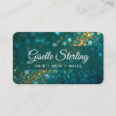 Beauty Salon QR Code Professional Visitenkarte (Vorderseite)