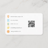 Beauty Salon QR Code Visitenkarte (Rückseite)