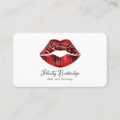 Beauty Salon QR Code Visitenkarte (Vorderseite)