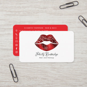 Beauty Salon QR Code Visitenkarte