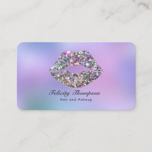 Beauty Salon QR Code Visitenkarte (Vorderseite)