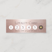 Beauty Salon Rose Loyalität Treuekarte (Vorderseite)