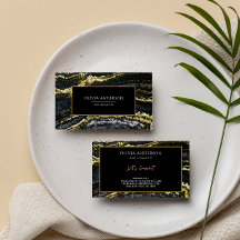 Beauty Salon Schwarz-weiß Gold Glitzer Marbella