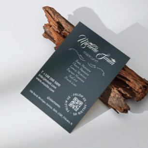 Beauty Salon Schwarz-weiß Gray Gray Script Schrift Flyer