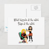 Beauty Salon Secrets Postkarte (Vorne/Hinten)