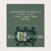 Beauty Salon Studio - Visitenkarte Visitenkarten (Außenseite Aufgefaltet)
