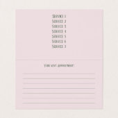 Beauty Salon Studio - Visitenkarte Visitenkarten (Innenseite Aufgefaltet)