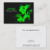 Beauty Salon Terminkarte (Limon) (Vorne/Hinten)