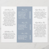Beauty Salon Trifold Broschüre Elegante (Rückseite)