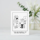 Beauty Salon Überraschung Postkarte (Stehend Vorderseite)