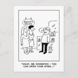 Beauty Salon Überraschung Postkarte