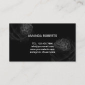 Beauty Salon Vintag Floral Makeup Artist Visitenkarte (Rückseite)