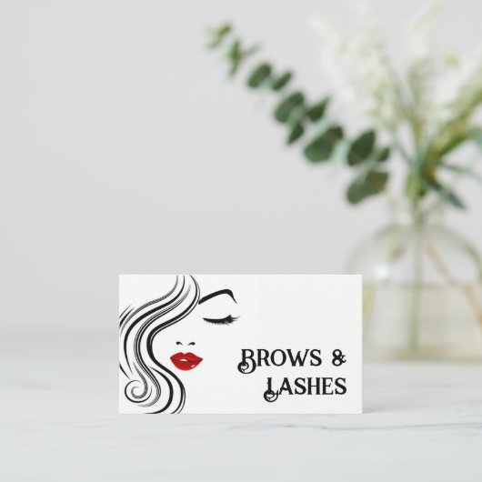 Beauty Salon Visitenkarte (Stehend Vorderseite)