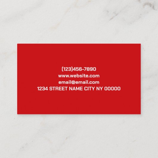 Beauty Salon Visitenkarte (Rückseite)