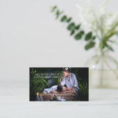 Beauty Salon WELLNESS-CENTER Aromatherapie Massage Visitenkarte (Stehend Vorderseite)