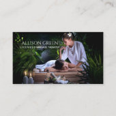 Beauty Salon WELLNESS-CENTER Aromatherapie Massage Visitenkarte (Vorderseite)