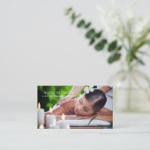 Beauty Salon WELLNESS-CENTER Aromatherapie Massage Visitenkarte (Stehend Vorderseite)