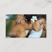 Beauty Salon WELLNESS-CENTER Aromatherapie Massage Visitenkarte (Vorderseite)