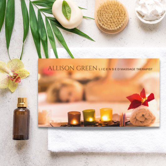 Beauty Salon WELLNESS-CENTER Aromatherapie Massage Visitenkarte