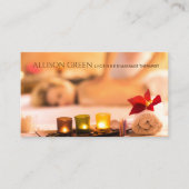 Beauty Salon WELLNESS-CENTER Aromatherapie Massage Visitenkarte (Vorderseite)