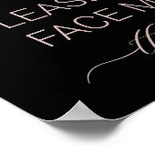 Beauty Salon Wellness-Center Bitte Facebook beacht Poster (Ecke)