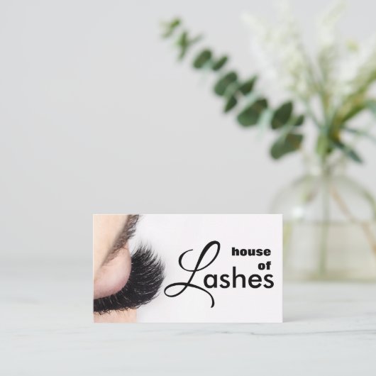 Beauty Salon Wellness-Center Lashes Brows Business Visitenkarte (Stehend Vorderseite)