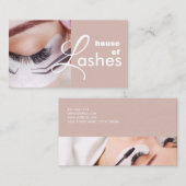 Beauty Salon Wellness-Center Lashes Brows Business Visitenkarte (Vorne/Hinten)
