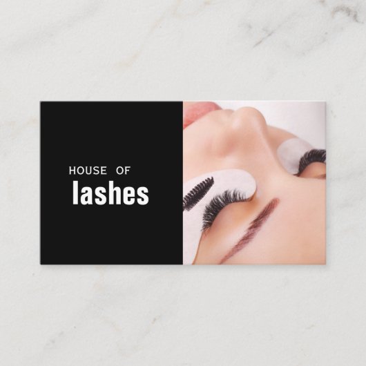 Beauty Salon Wellness-Center Lashes Brows Visitenkarte (Vorderseite)
