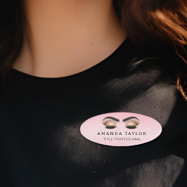 Beauty Salon Wellness-Center Makeup Pink Beruflich Namenschild