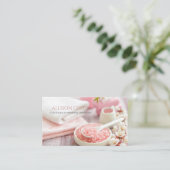 Beauty Salon WELLNESS-CENTER Massage Salon Aromath Visitenkarte (Stehend Vorderseite)