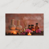 Beauty Salon WELLNESS-CENTER Massage Salon Aromath Visitenkarte (Vorderseite)