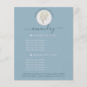 Beauty Salon Wiederöffnungs-Logo QR CODE Preislist Flyer (Vorne)