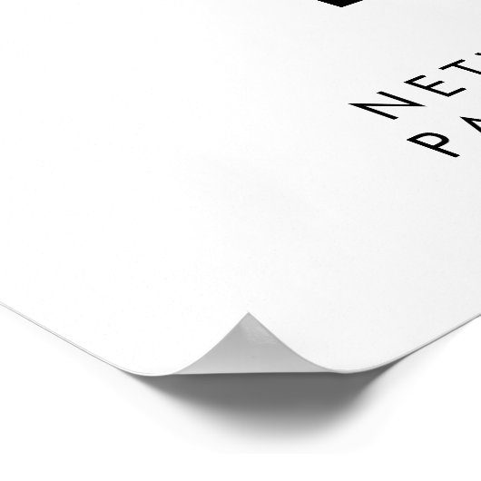 Beauty Salon Wifi Network QR Code Poster (Ecke)