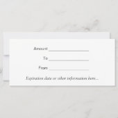 Beauty Salon Winter Snowflake Red Geschenkgutschei (Rückseite)