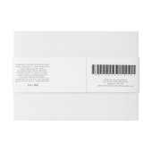 Beauty-Seifenlabel Tropical Palm Custom Bauchband Einladungsbanderole (Rückseitenbeispiel)