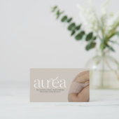 Beauty Service Business Card Visitenkarte (Stehend Vorderseite)