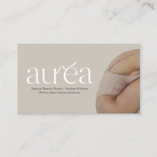 Beauty Service Business Card Visitenkarte (Vorderseite)
