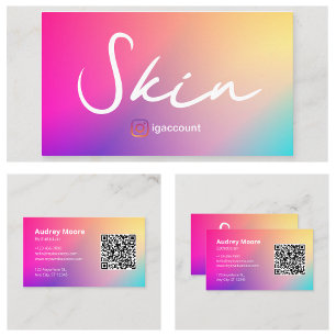 Beauty Skin Esthetician QR Code Visitenkarte