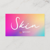 Beauty Skin Esthetician QR Code Visitenkarte (Rückseite)