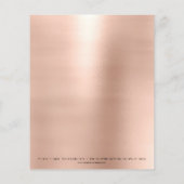 Beauty Skinny Lashes Makeup Stylist Eyebrows Flyer (Hinten)