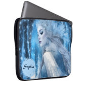 Beauty Snow Queen im Winter Wonderland gefroren Laptopschutzhülle (Vorne Rechts)