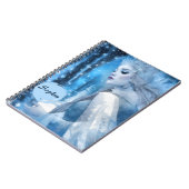 Beauty Snow Queen im Winter Wonderland gefroren Notizblock (Linke Seite)