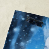 Beauty Snow Queen im Winter Wonderland gefroren Strandtuch (Beispiel)